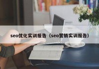 seo优化实训报告（seo营销实训报告）