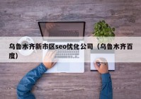 乌鲁木齐新市区seo优化公司（乌鲁木齐百度）