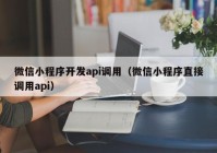 微信小程序开发api调用（微信小程序直接调用api）