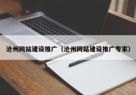 沧州网站建设推广（沧州网站建设推广专家）