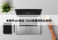 关键字seo优化（seo关键词优化如何）